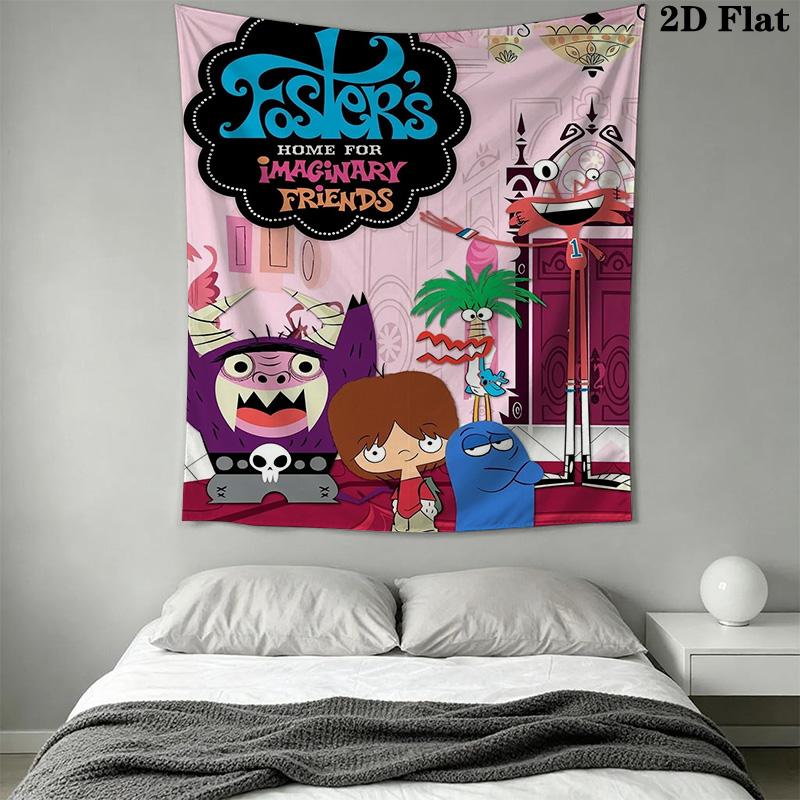 Foster's Home for Imaginary Friends Pattern Home Decor Tapestry, Wall Hanging, Decorative RV Wall Cloth.NGT0928569