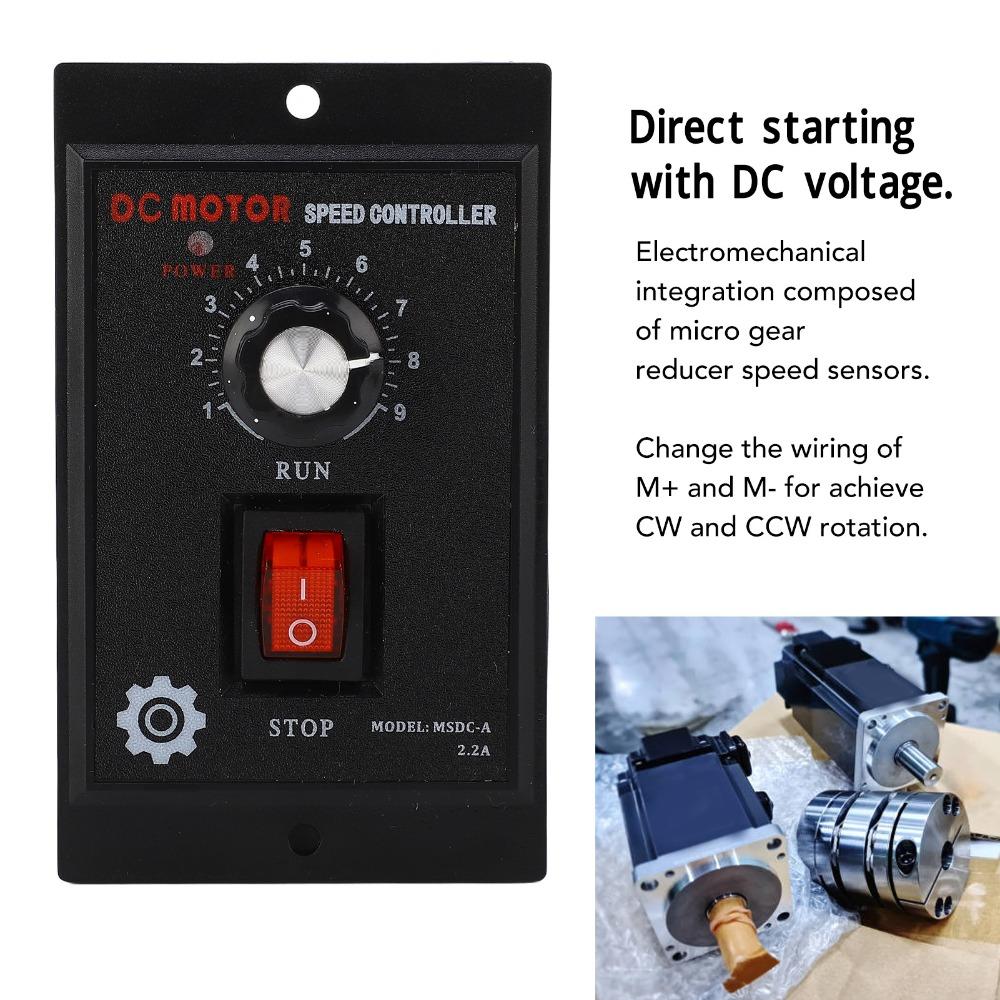 110V AC Input DC Motor Speed Controller Electric Speed Regulator Industrial Motor Control