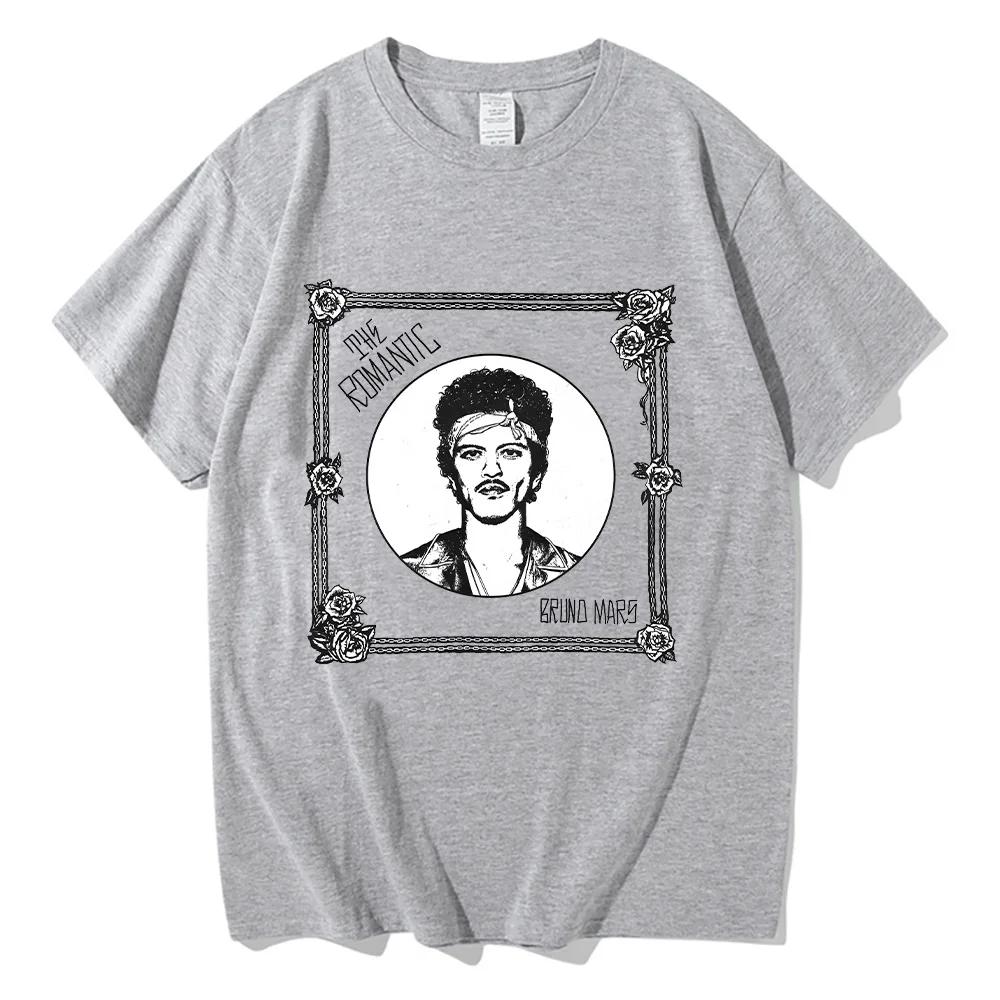 Singer Bruno Mars New Album Printed Fashion Tshirts for Unisex and Women Casual ShortSleeved Tshirts for Unisex RoUnisextic