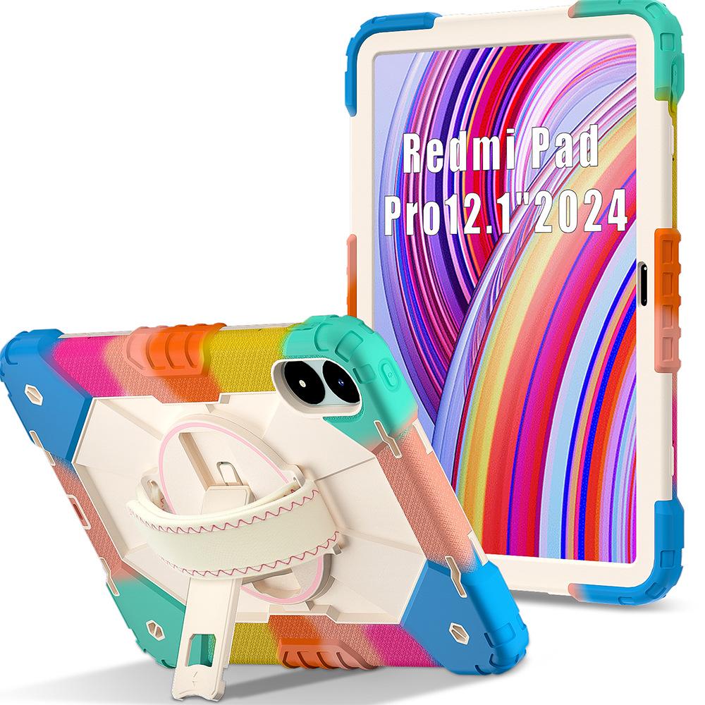Совместимо с Redmi Pro 12,1 дюйма, Redmi SE 8,7 и Redmi Pad 2: Чехол для планшета с ремешком для руки и подставкой.