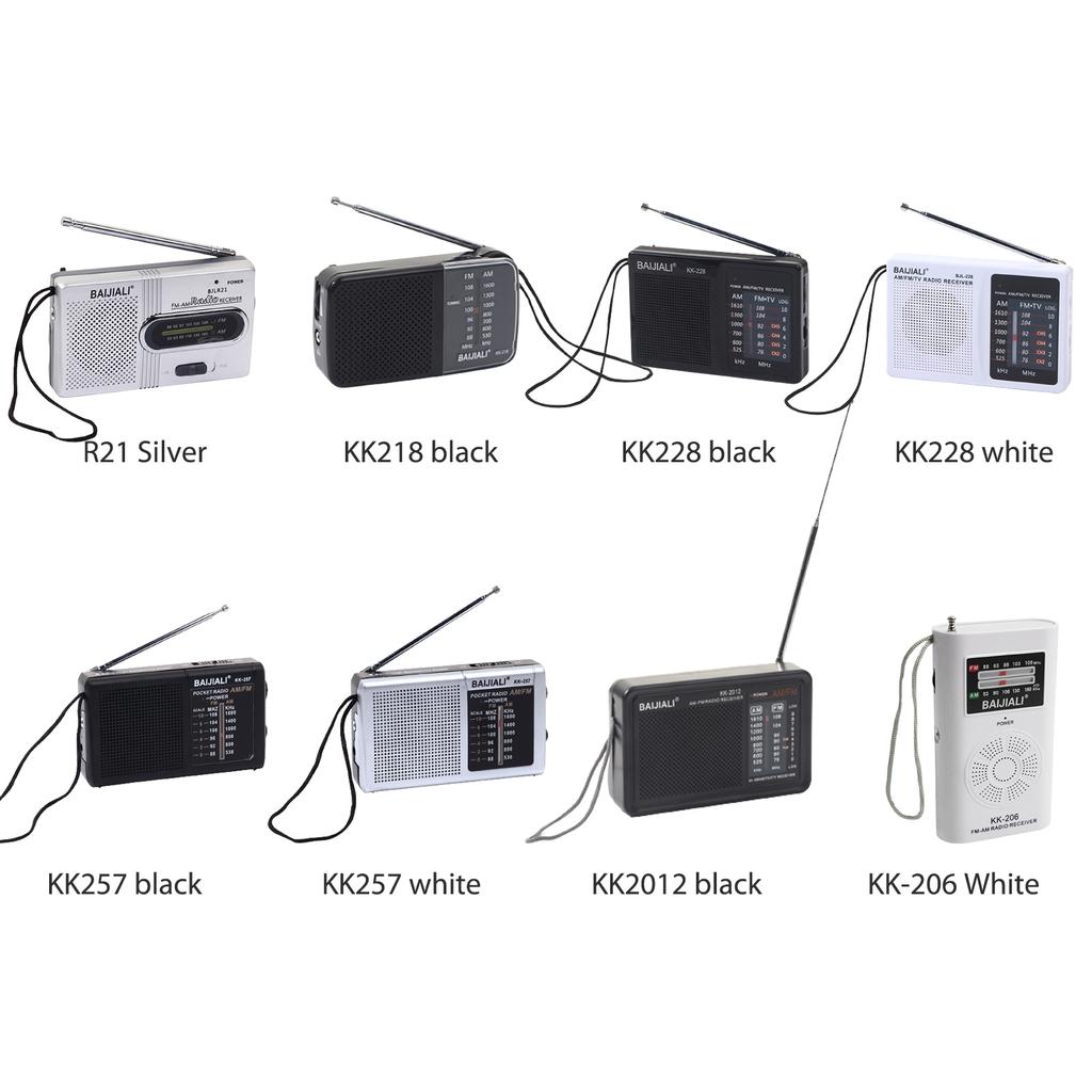 Мини-старинные радиоприемники, перезаряжаемые, полноволновый FM-радиоприемник, телескопическая антенна, питание от батареек типа АА, для использования в помещении и на открытом воздухе