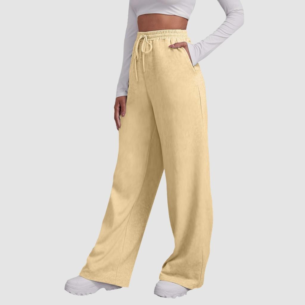 Women's High Waisted Wide Leg Sweatpants Casual Yoga Jogger Pants