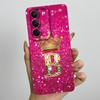 Чехол из жидкого силикона для Realme P3 Lite 4G RMX5300 Корона Первоначальные буквы Чехол для пары Телефона Ударопрочный Мягкая задняя крышка из ТПУ Fundas