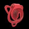3D Printed Cat Ear Hemp Rope Honeycomb Chastity Cage Adult Sexual Toy Men's Penis Lock Fun Wearing CB Urethra Lock
