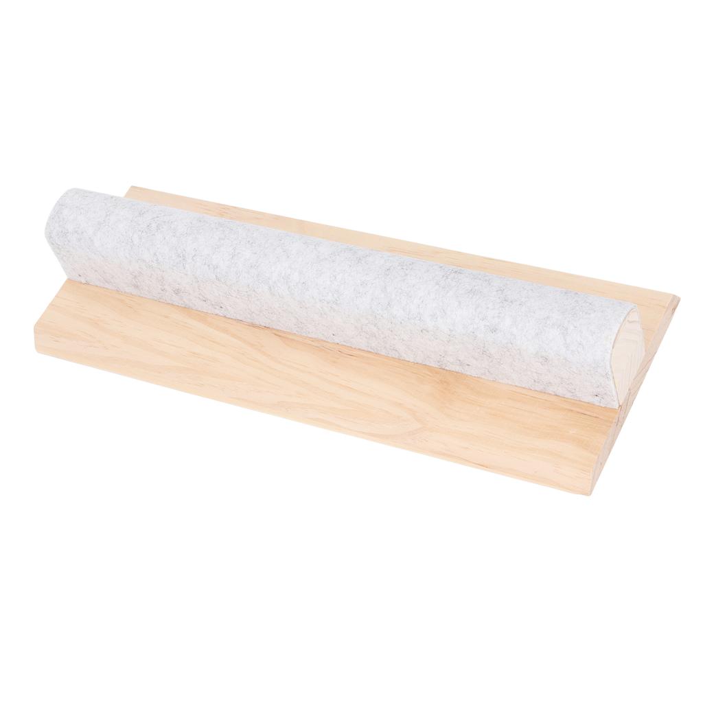 Шерстяной гладильный брусок с войлоком Профессиональный деревянный швейный инструмент Разглаживание тканей Точечный пресс S