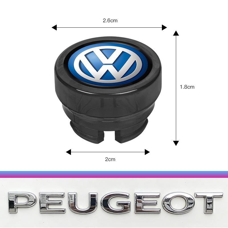 Car Logo Cigarette Lighter Dust Cap Plug Protective Cover Valve cap For VW Golf Amarok T5 Phaeton Teramont ID3 Tiguan T-Cross