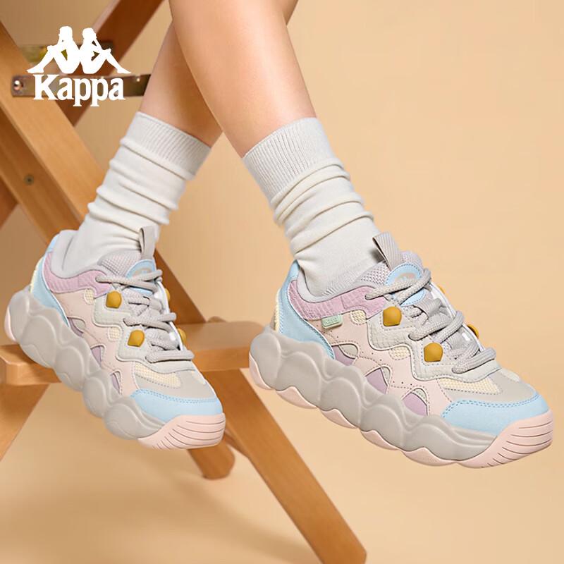 Kappa 2025 Back-to-Back Women's Retro Thick-Sole Dad Sneakers K0F85MC66