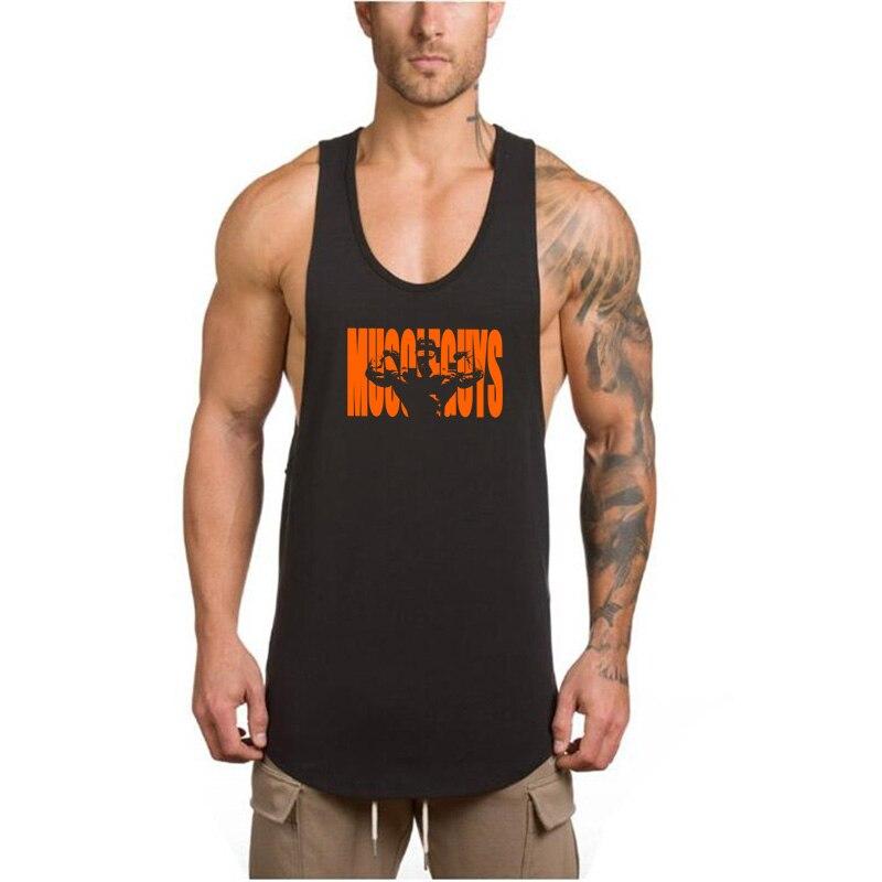 Muscleguys Брендовая одежда для бодибилдинга, Мужская спортивная одежда для фитнеса, стрингеры, майка, мужская спортивная одежда, майки, рубашка без рукавов, майка для тренировок