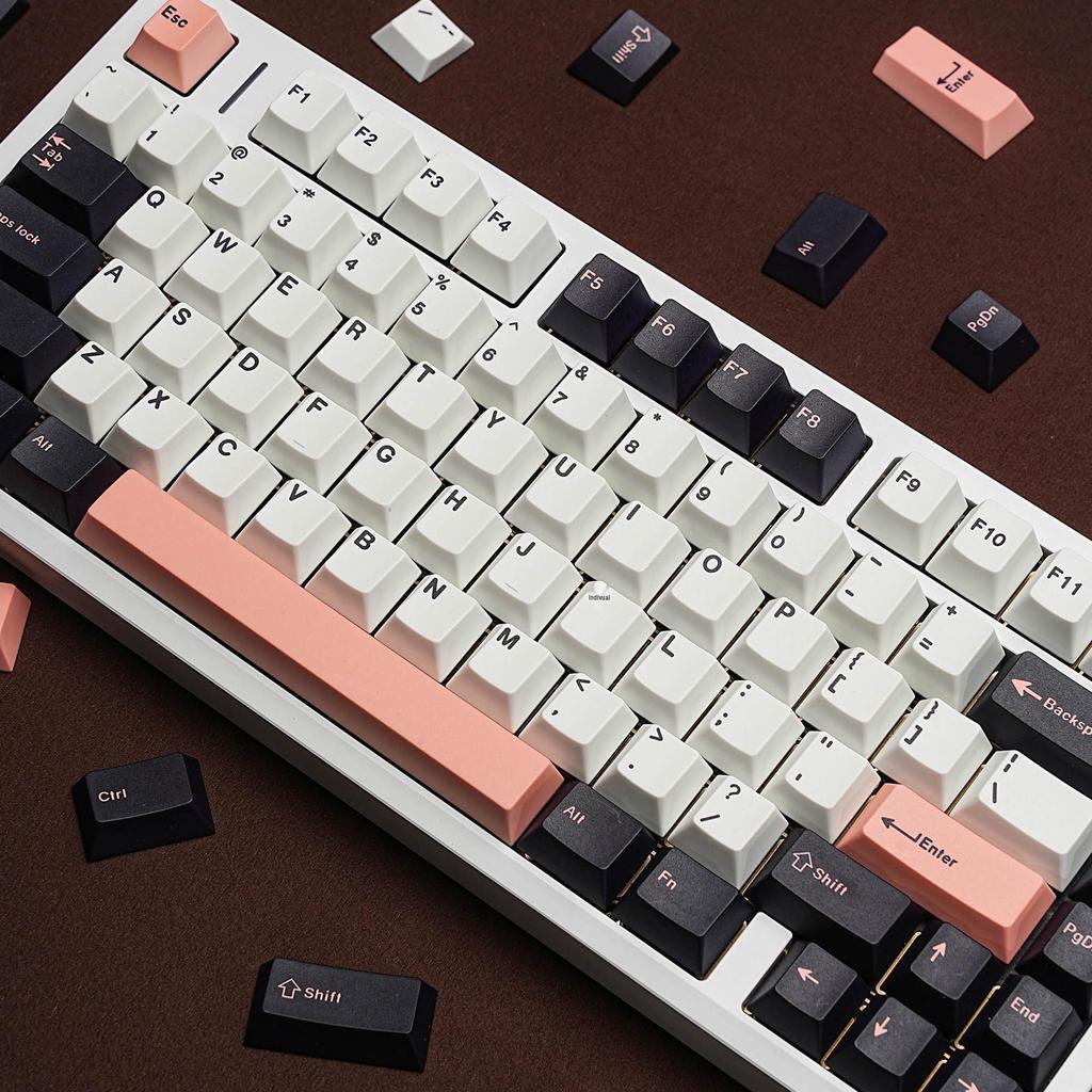 Пятисторонние многоязычные PBT кейкапы для клавиатуры Olivia с сублимационной печатью (Цанцзе, Арабский, Корейский, Немецкий, Французский, Испанский, Русский) GMK Реплика