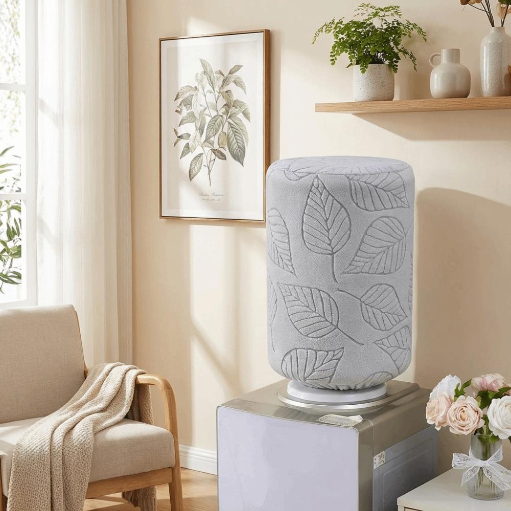 Removable Barrel Dust Cover Solid Color Elastic Barrel Cover Simple Water Cooler Cover Office