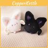 Round Halloween Bat Plush Toy Stuffed Animal Doll Bedroom Decoration 20cm Gift