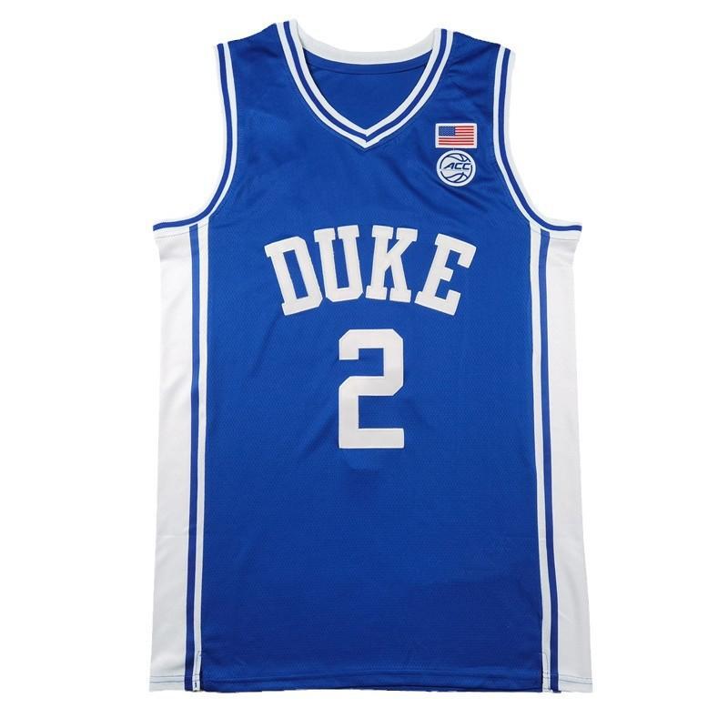 Duke Blue 2 Flagg Basketball Jersey Fan Gear Team Sports Enthusiasts