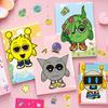Hot Sale Cartoon Laser Film Rhythm Stickers for Kids' DIY Dress-up Fun