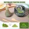 Набор из 5/6 предметов для приготовления чая матча: керамические чаши для матча с подставкой для венчика, ложка и сито, чайный набор для начинающих и любителей чая