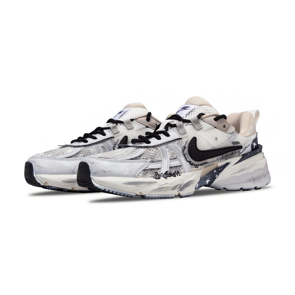 Nike V2K Беговая ткань Устойчивая к истиранию Нескользящая Устойчивая к истиранию Нескользящая Низкие City Commuting HJ4497-100(Команда1068-)