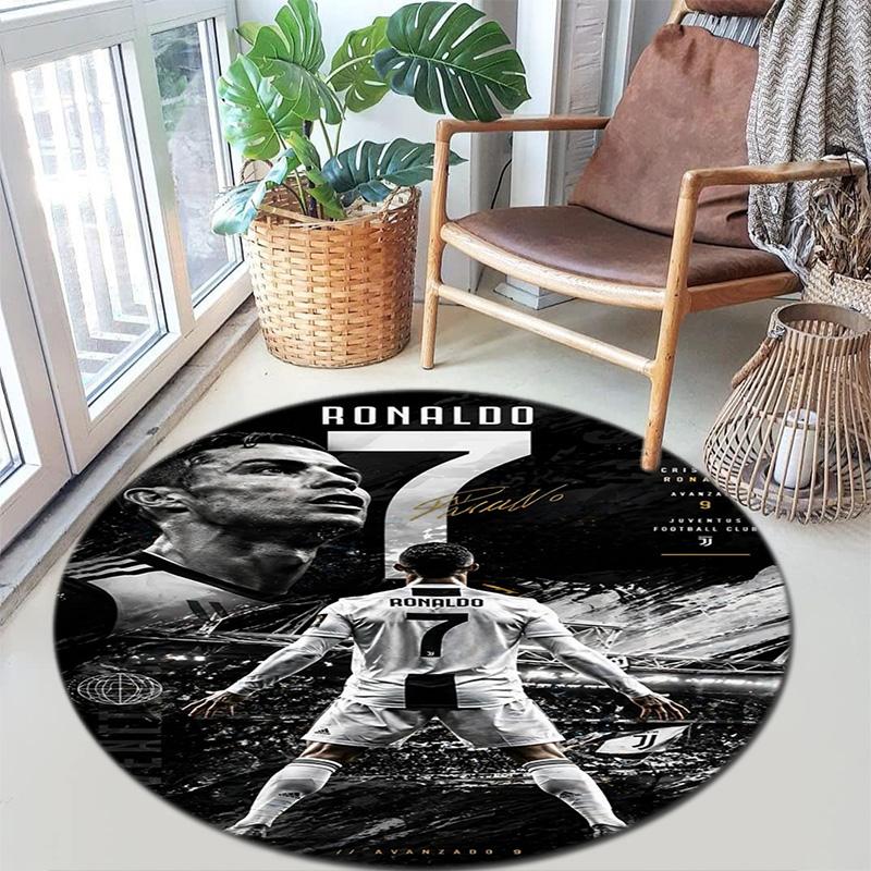 Cristiano Ronaldo Football Legend Carpet Printing Suitable For All Seasons Protective Pad Office Chair Cushion Dormitory Decoration