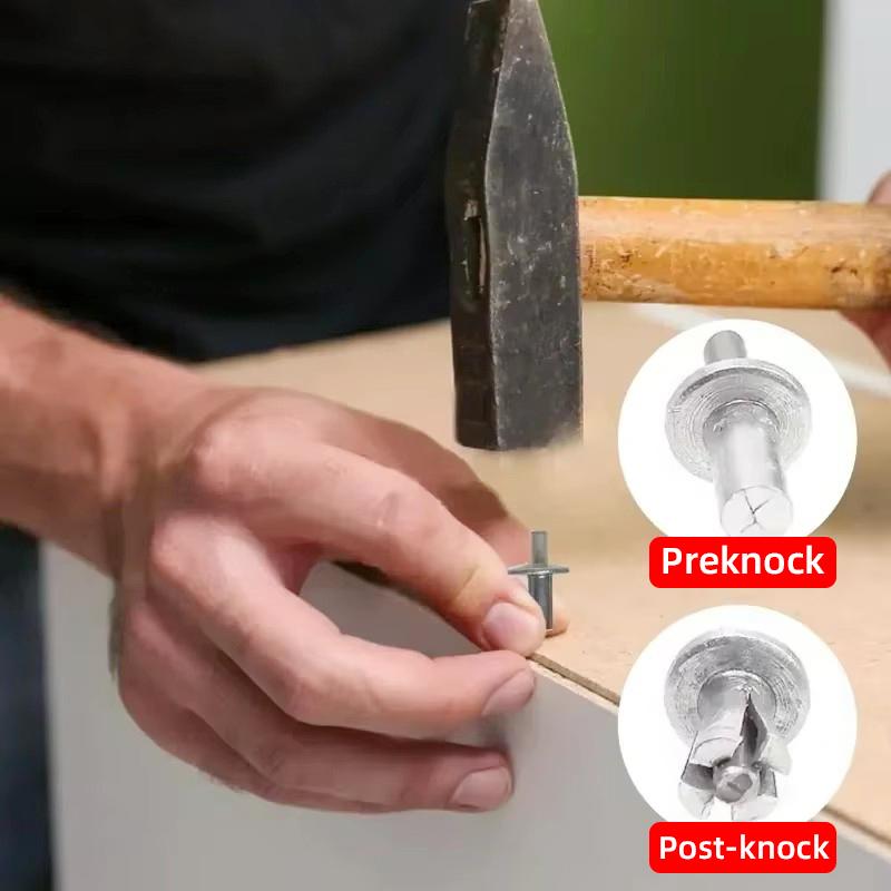 Creamily 50 шт./100 шт. Заклепки с алюминиевым сердечником, молотковая забивка, раскладные, с круглой головкой, вытяжные крепежные элементы, ударные заклепки, винты