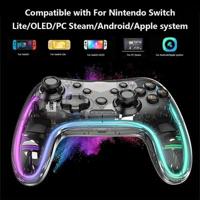 Контроллер YiLBX Wireless Switch Pro, совместимый с Nintendo Switch/Switch lite/Switch OLED, поддержкой Turbo, функцией пробуждения и регулируемым светодиодом