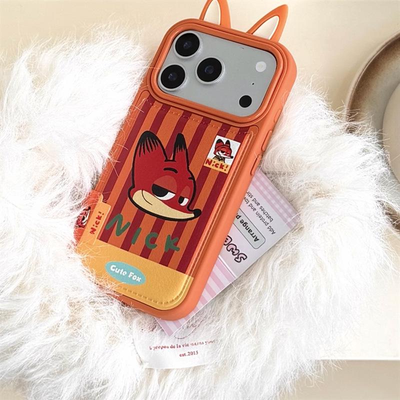 3D Наклейка-ушки Джуди и Ника Skin для iPhone 14/13, Чехол Apple 17/16/15 Pro Max