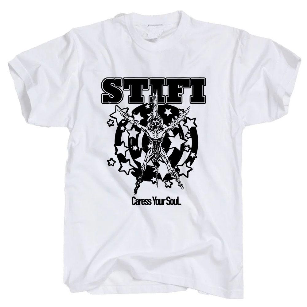 CARESS YOUR SOUL RINGER TEE Рок-группа Sticky Fingers STI FI Футболки с коротким рукавом Хлопковая мужская футболка Футболка с графическим принтом Мужская