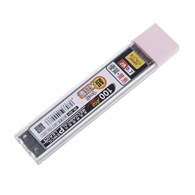 100шт. Графитовые сменные стержни для автоматических карандашей. Твердость 2В