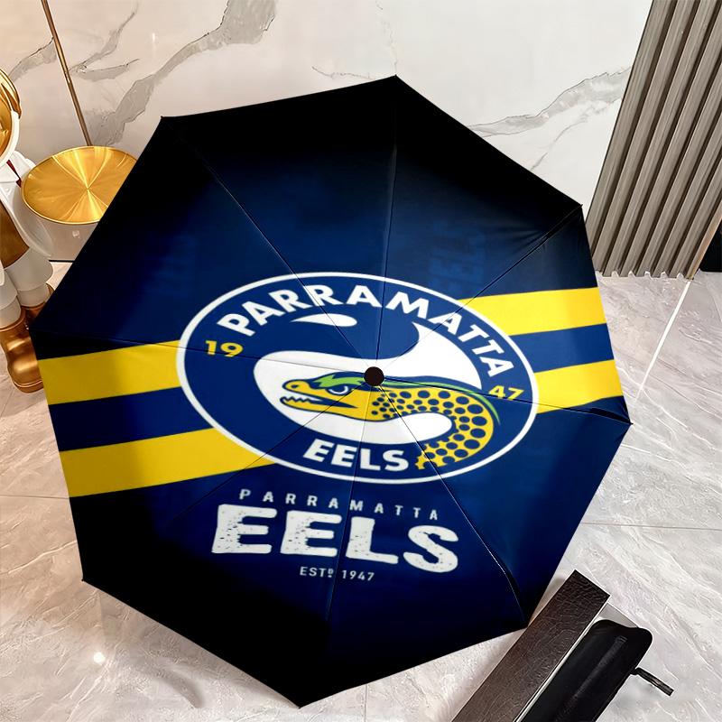 1 шт. Автоматический зонт с логотипом Parramatta Eels - Подходит для путешествий, улицы, портативный зонт, подарок на день рождения, предметы первой необходимости