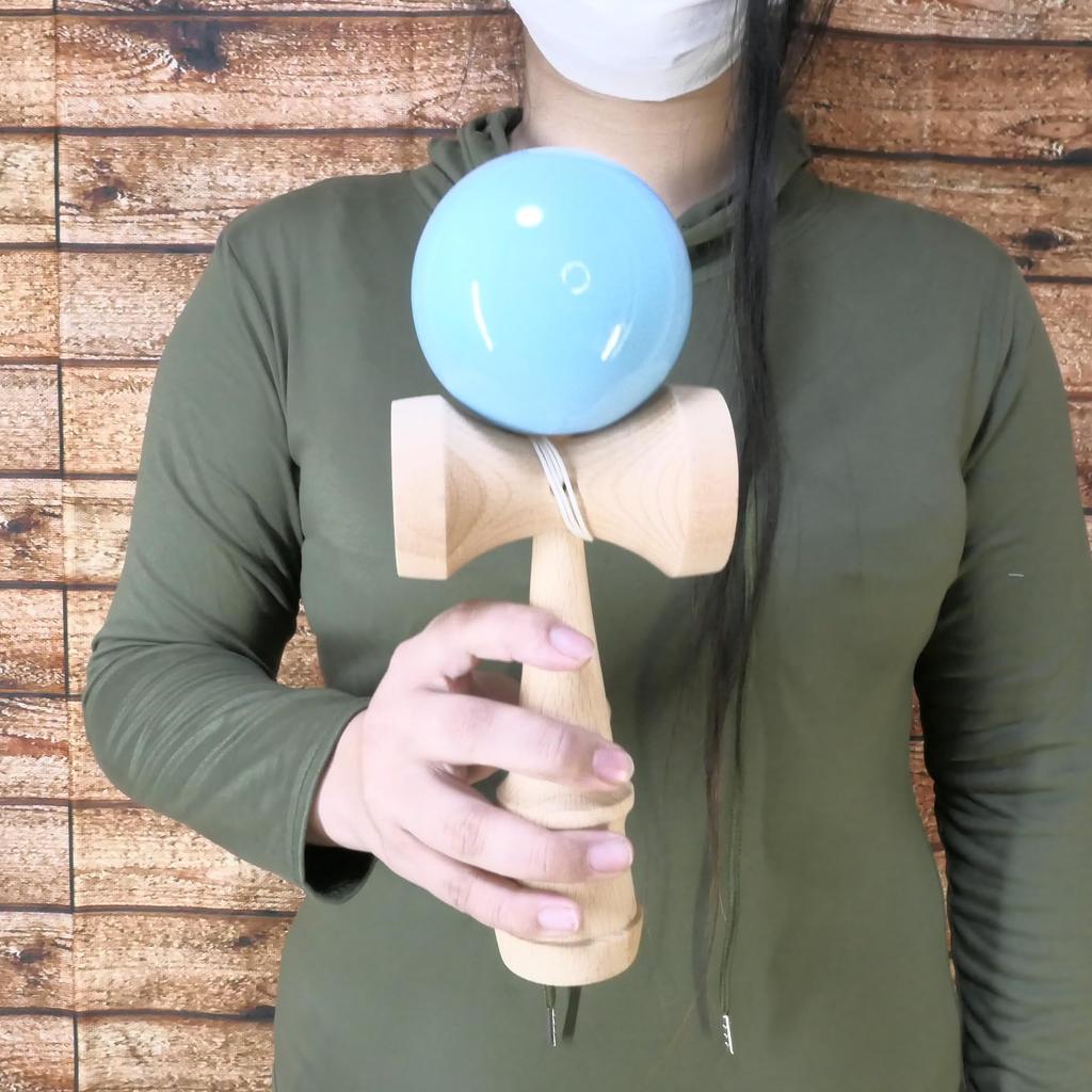 Гигантская Кендама Большая Легкая Пастельная Игровая Кендама для (Японская игра Кэн-дама) - 24 см, Синий, Деревянный, Цвет, Дисплей, Взрослые, HB-628