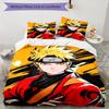 3pcs N-Narutos (4) Design Cover Set - HD Printed Bedding with 1 Cover and 2 Pillowcases - Perfect for Home and Dorm Decor