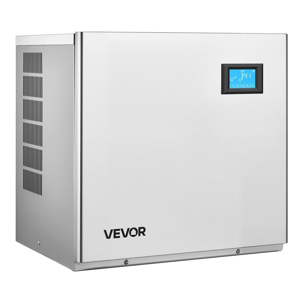 Commercial Ice Maker Machine - Head, 163 KG/Day Stainless Steel Ice Machine with Self-Cleaning, 156 PCS Ice Tray, Adjustable Thickness, Ideal for