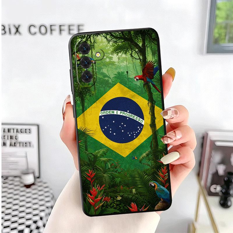 Brazil Brazilian Flag Soft Phone Case for Samsung A17 A37 A57 A16 A26 A36 A56 A15 A25 A35 A55 A14 A24 A34 A54 A13 A23 A33 A53 A5