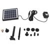 6V 1.5W Solar Water Pump 6 Modes 160L/h 50cm Lifting Height with 8 Nozzles Solar Fountain Pump