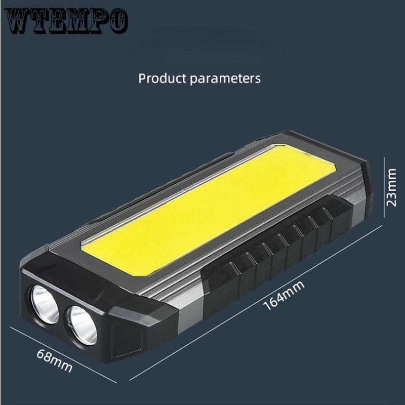 COB Рабочий Свет Технический Фонарик Магнит Светодиодный Мощный Свет Лампа Супер Яркий Технический Зарядка Автомобиля Ручная Лампа