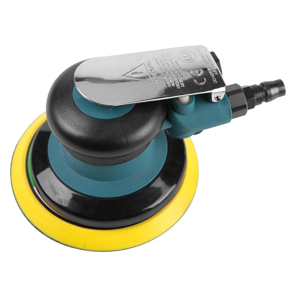 Handheld 5" Air Sander Grinder Polisher Pneumatic Polishing Tool Round