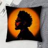 Двусторонняя квадратная декоративная наволочка с принтом The Weeknd для дивана, гостиной, домашнего декора