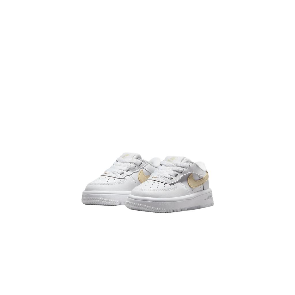 Nike Force 1 Low EasyOn TD White Light Khaki Baby Sneakers FN0236-118