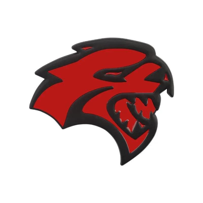 Metal Car Rear Trunk Emblem Hellcat Sticker for Dodge Caliber Jcuv Journey Challenger RAM Caravan Auto Badge Decoration U555