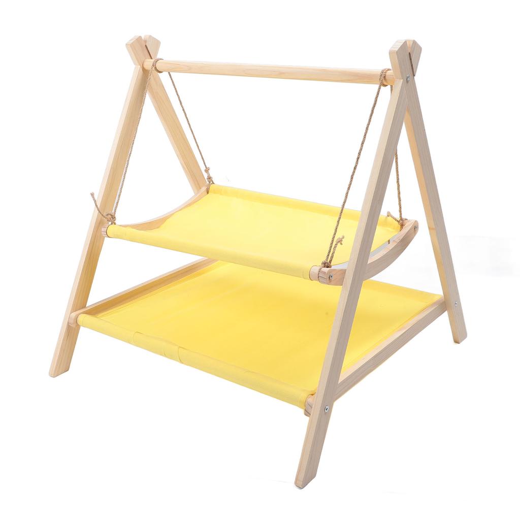 Гамак-качалка для кошек Деревянный Моющийся Прочный Не царапающийся Универсальный для помещений и улицы