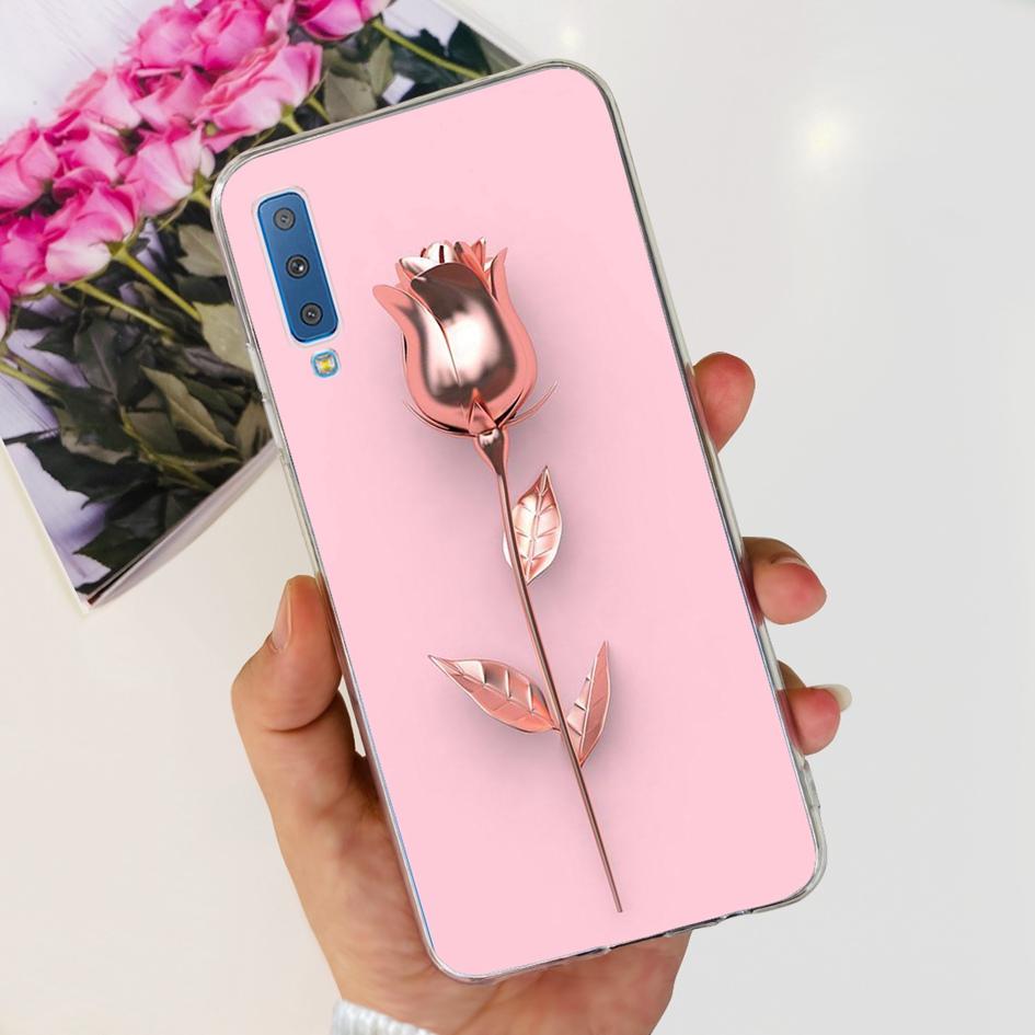 Силиконовый Чехол Для Samsung Galaxy A7 2018 Чехол A750 A750F Чехол Прозрачный ТПУ Модный Чехол Для Телефона Для Samsung A 7 2018 SM-A750F Fundas