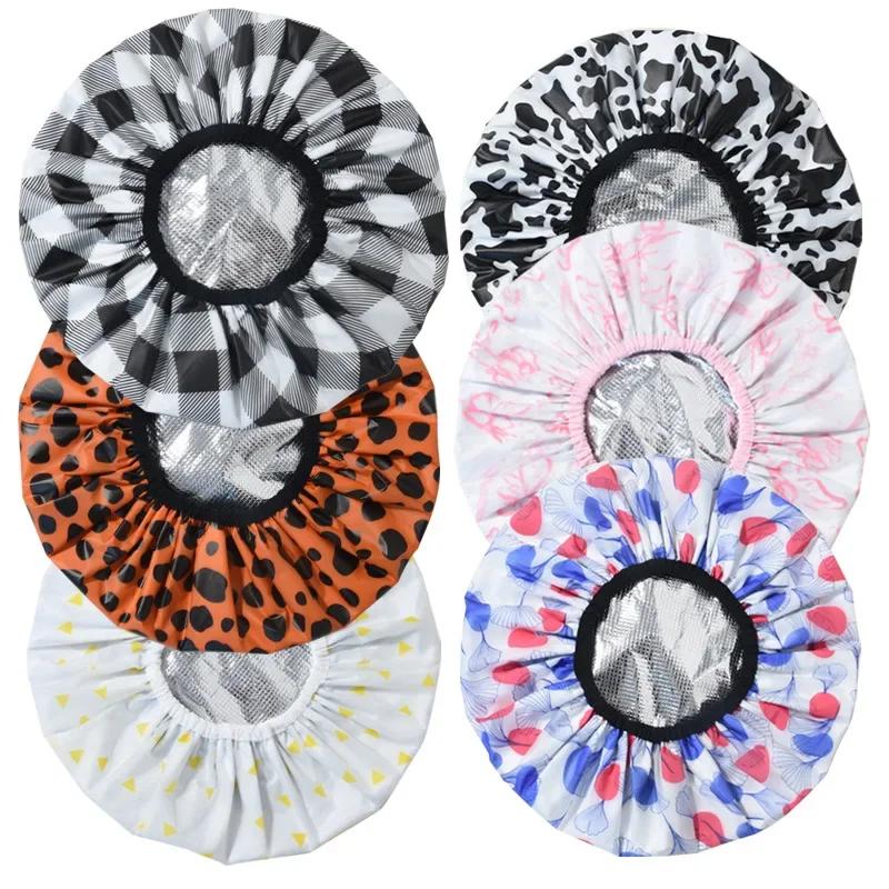 1PC Self-heating Tin Foil Hat Thickened Heating Steam Shower Caps Hair Mask Cap Portable Hair Salon Smooth Hair Oil Baking Cap