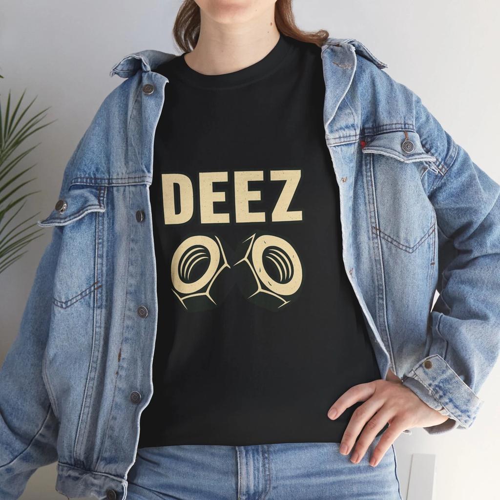DEEZ NUTS Shirt Funny Tee Graphic Shirt Novelty Tee Retro Shirt Vintage Funny T