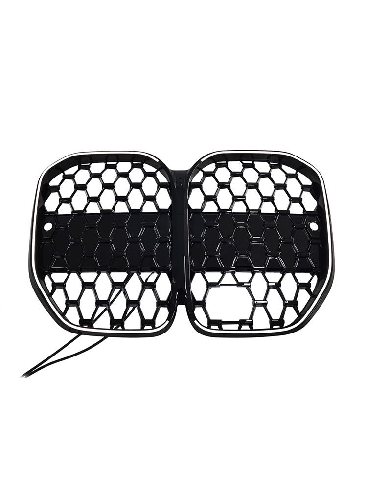 Black Front Bumper Grille Grill Fit BMW 4 Series G22 G23 G82 2020-2025 W/ ACC