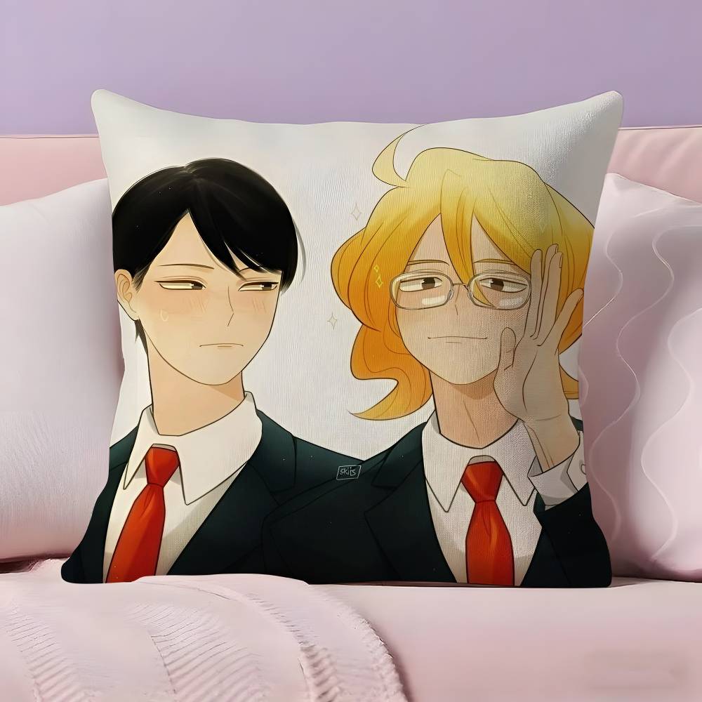 Anime D-Doushisei Pillow Case Ultra Soft Skin Friendly Fabric Cloud Like Comfort & Concealed Zipper