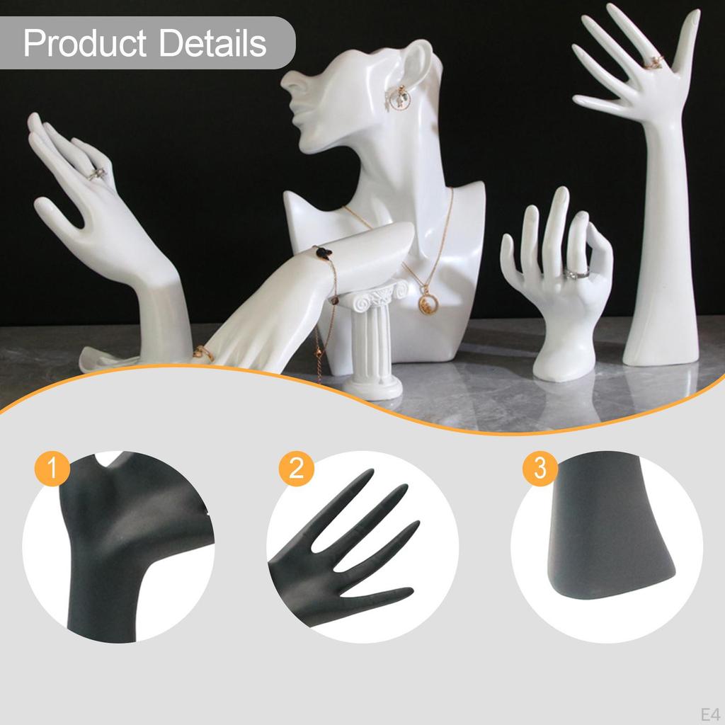 Модель руки Держатель для ювелирных изделий для пальцев Подставка из смолы Стойка для браслетов Современный женский подарок для хранения