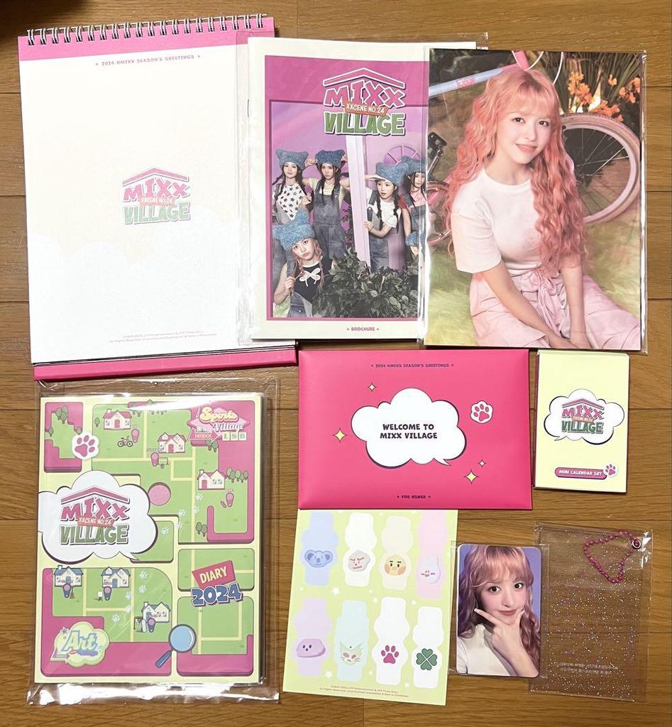 [Б/У] nmixx Enmix Seagreen Season's Greetings 2024 Никаких недостающих предметов