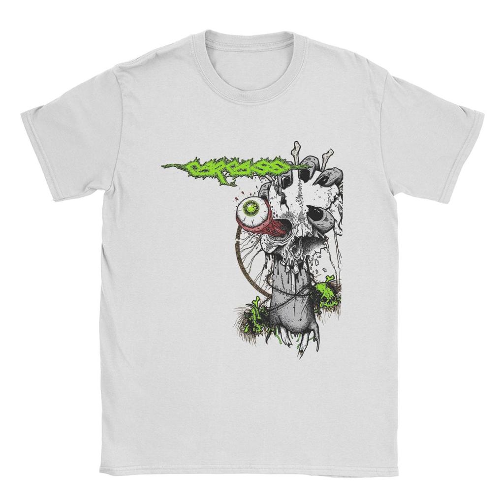 Men's T-Shirts Carcass Funny Pure Cotton Tee Shirt Short Sleeve T Shirts Round Neck Clothes 4XL 5XL