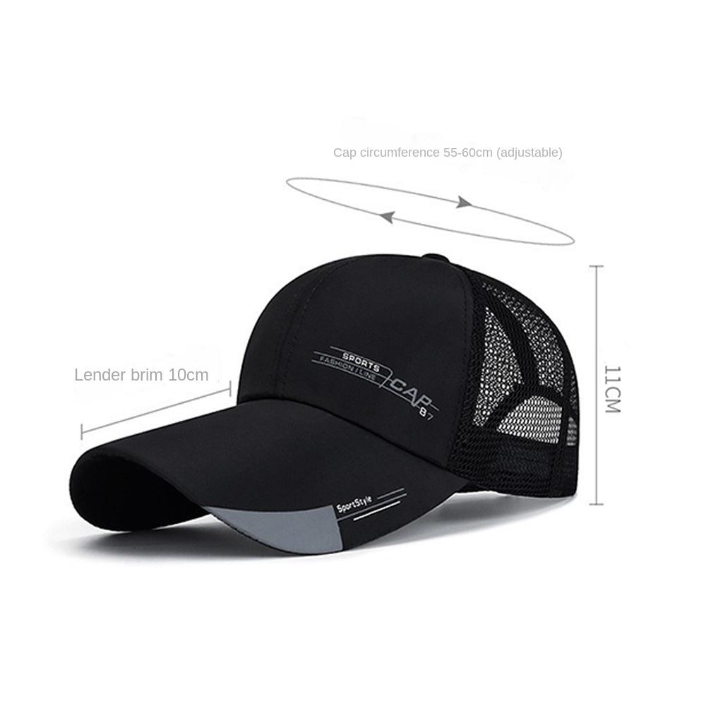 Wide Brim Sun Visor Hat Adjustable Hip Hop Hats Casual Mesh Baseball Cap  Summer