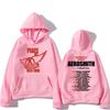 Unisex Hoodie Sweatshirt With Pocket  Rock Band Aerosmith Streetwear Peace Out Farewell TOUR Trendy Classic Simple Long Sleeve