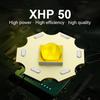 Светодиодный фонарик P50, супер яркий фонарь, перезаряжаемая через USB лампа, водонепроницаемый, мощный фонарик со встроенным аккумулятором, уличное освещение