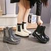 Designer Shoes for Women New High Quality Silver Women's Boots Waterproof Non-slip Thick Sole Chelsea Boots Botas De Mujer