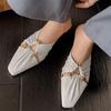 Модные женские шлепанцы с квадратным носком на массивном каблуке, модные мюли, обувь 2025 лето, сандалии на низком каблуке, элегантные шлепанцы, вечерние сандалии для женщин